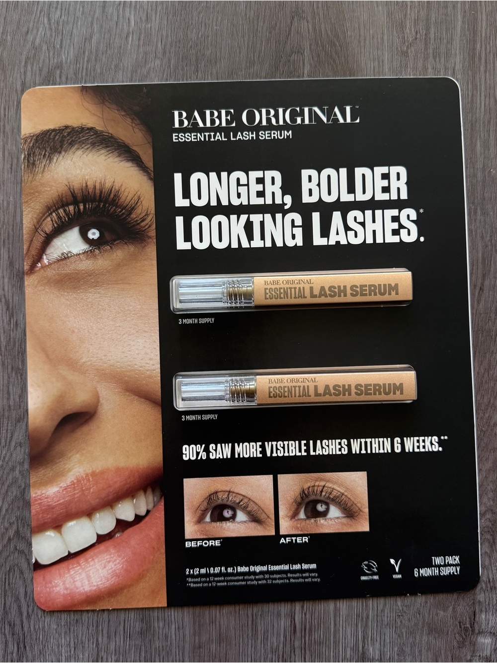 2PK Babe Original Essential Eyelash serum 0.07 fl oz/2ml Each